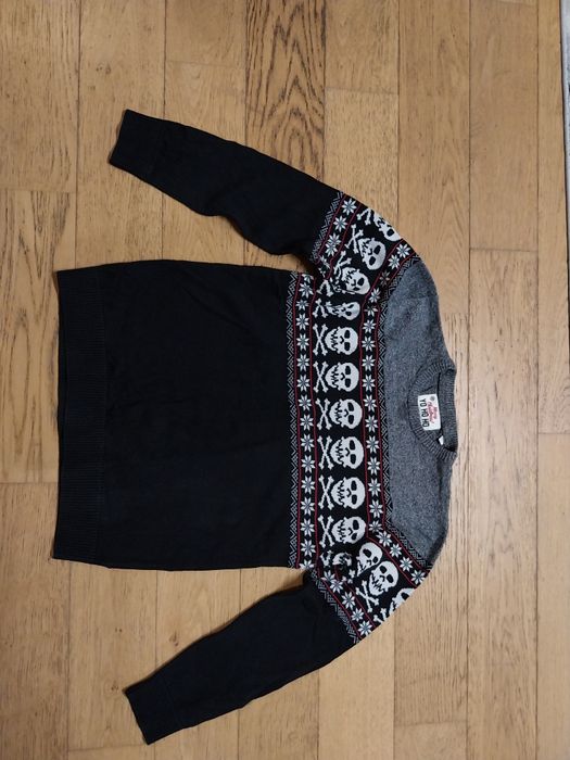 C&A sweter a'la norweski czaszki 158-164
