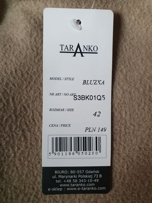 Elegancka złota bluzka - Taranko