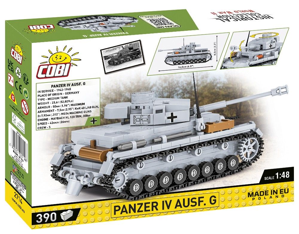 COBI 2714 Czołg Panzer IV Ausf.G