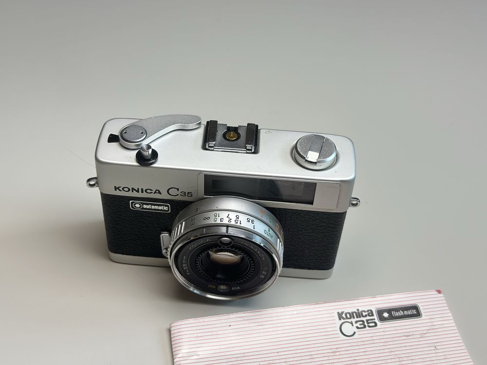 Konica C35 Automatic 38mm f2.8 aparat analogowy, sprawny