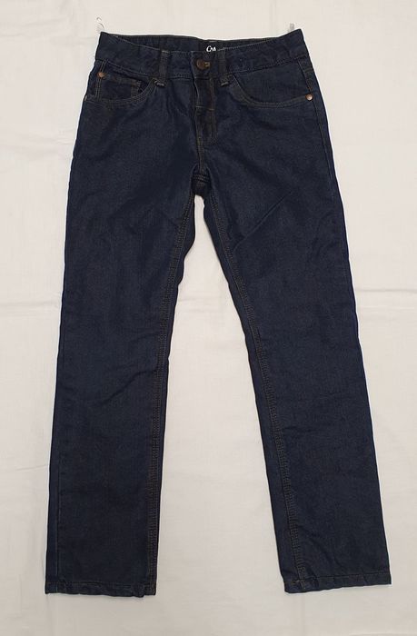 Jeansy ocieplane 2 pary C&A rozmiar 140