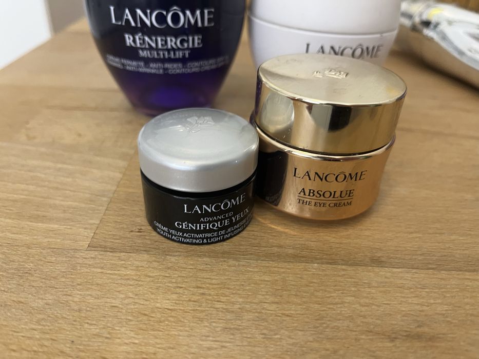 Puste słoiki opakowania Lancome krem serum