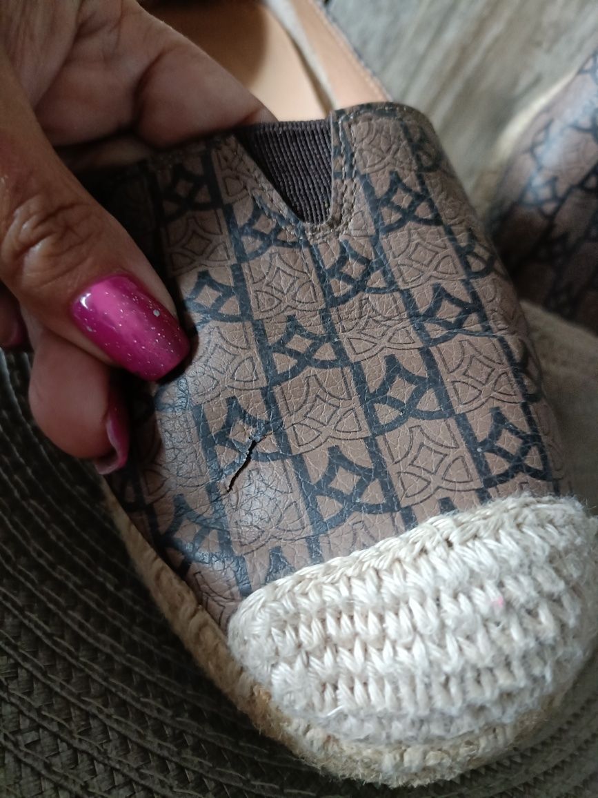 Mokasyny espadryle kazar półbuty 36