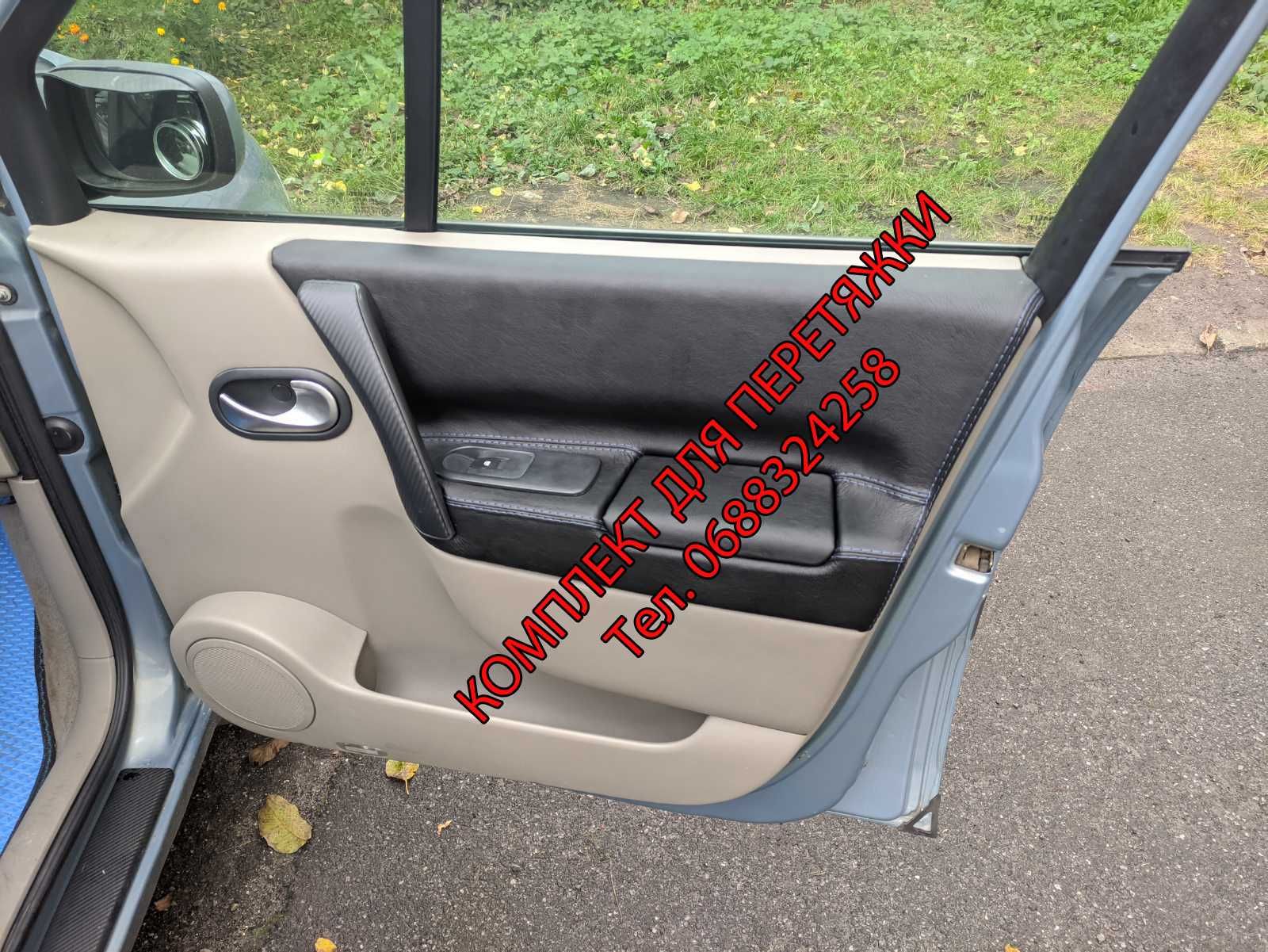 Комплект для перетяжки вставок дверні карти Сценік 2 Renault Scenic 2