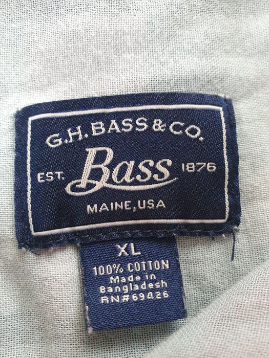 G.H. Bass & Co. Męska koszula krata  XL