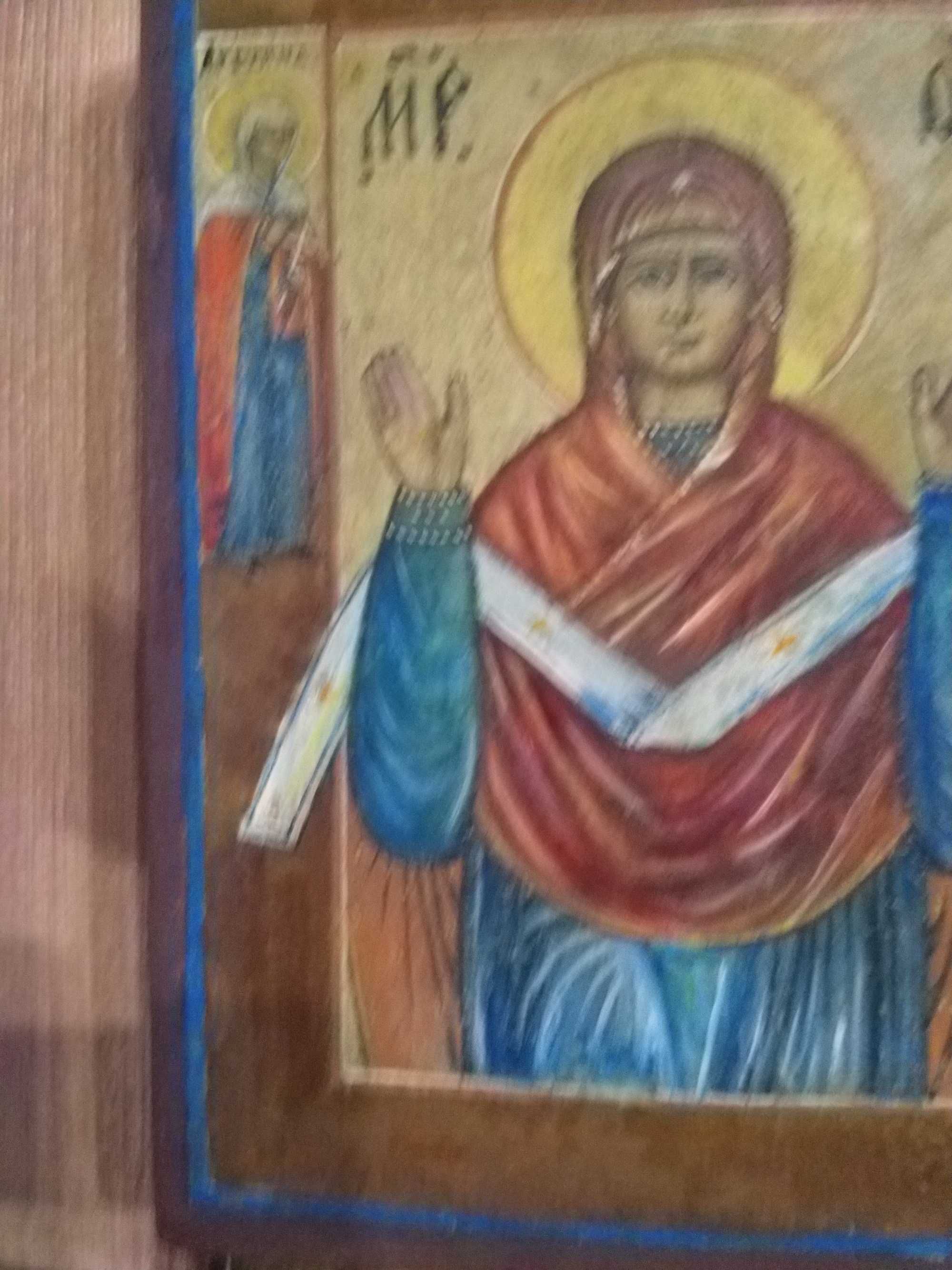 Икона старинная "Покрова"
