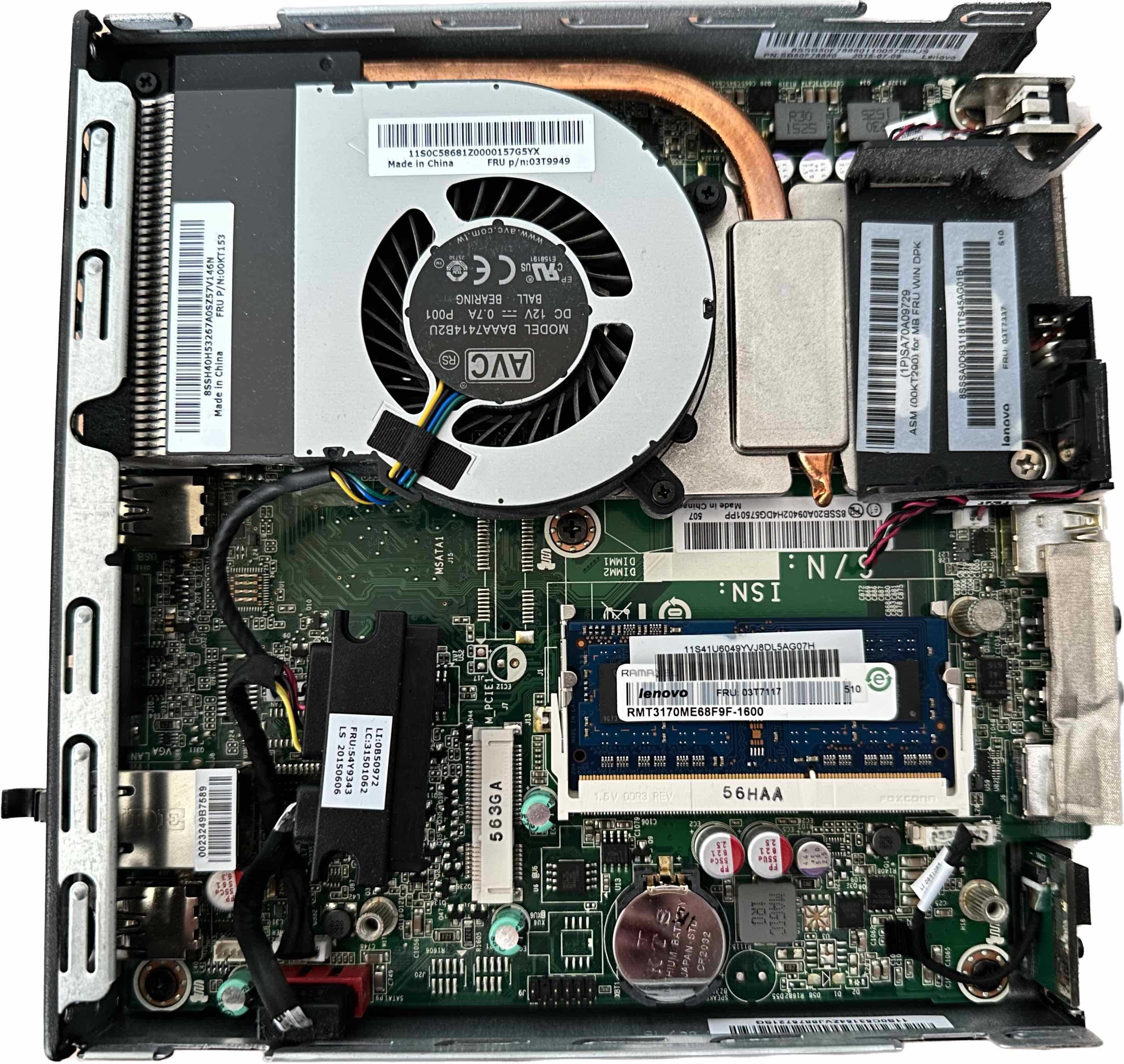 Тонкий ПК Lenovo M73 USFF/G1840/4GB DDR3/IntelHD 4400/s1150 4-GEN