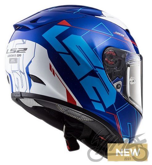 KASK LS2 FF323 ARROW R EVO TECHNO white blue rozmiar XXL