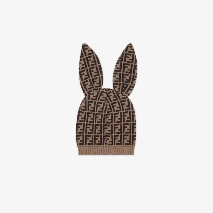 Шапка Fendi FF Monogram оригінал дитяча з вушками кролика 1 - 2 роки