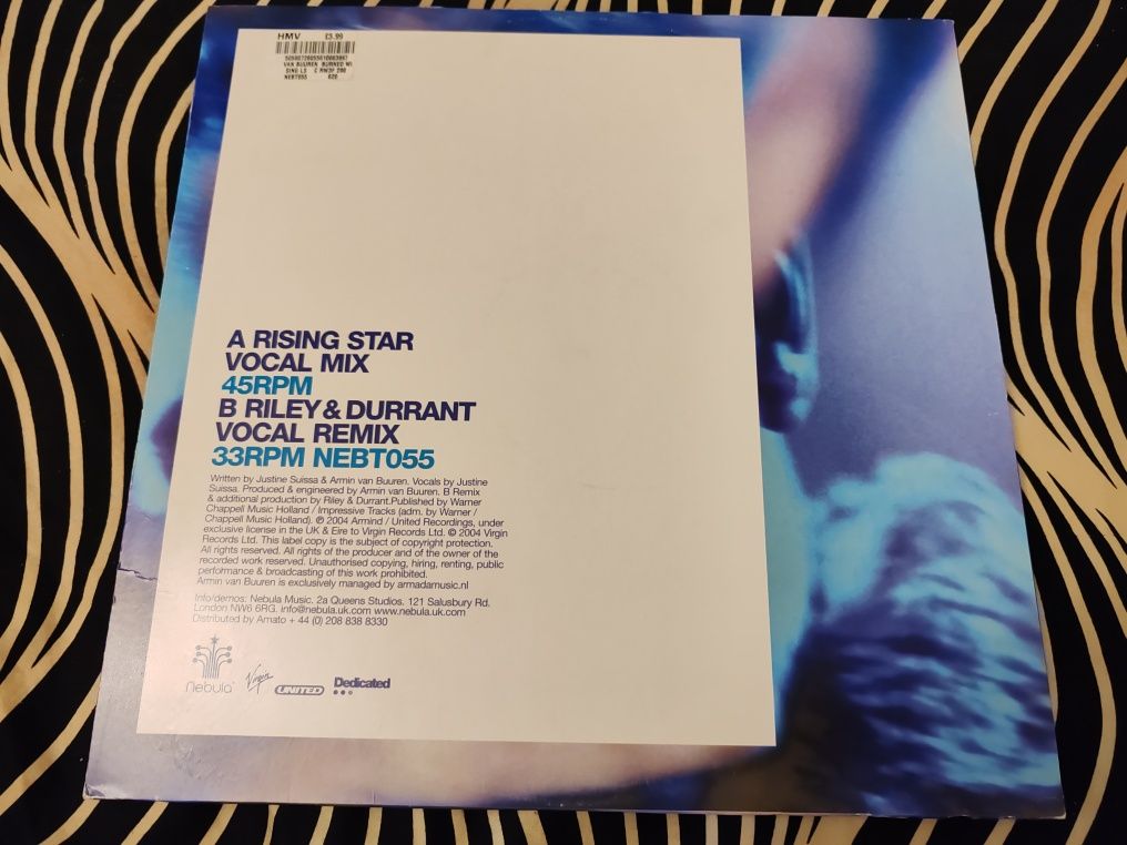 Vinyl Armin Van Buuren feat. Justine Suissa Burned with Desire stan 10