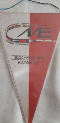 proporczyk VI Mistrzostwa Europy Juniorek w Szachach Katowice 1984