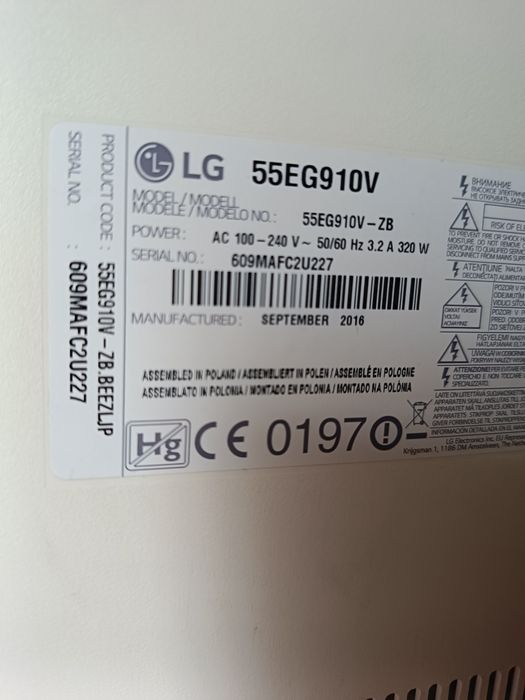 OLED LG 55 super stan curved