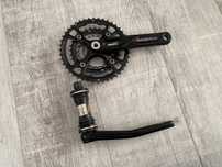 Korba RaceFace Evolve XC długość 175 trzy blaty retro mtb suport BSA