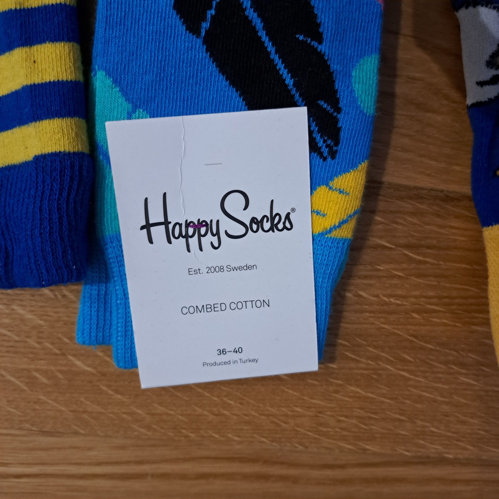Happy socks, wesołe skarpetki, 36-40, nowe, zestaw