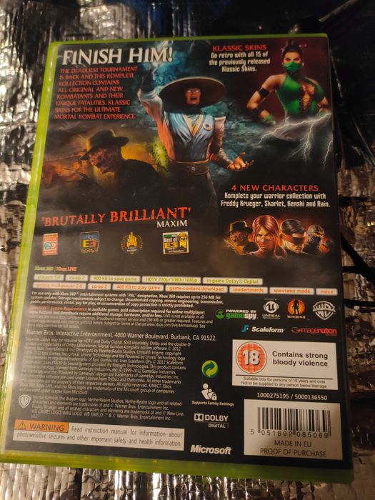 Mortal Kombat - Komplete Edition x360 - xbox360