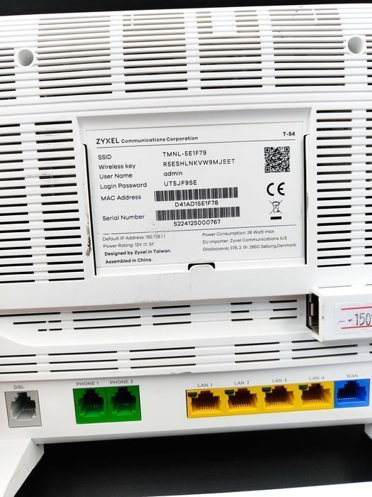 Роутер Zyxel T54 (1509)
