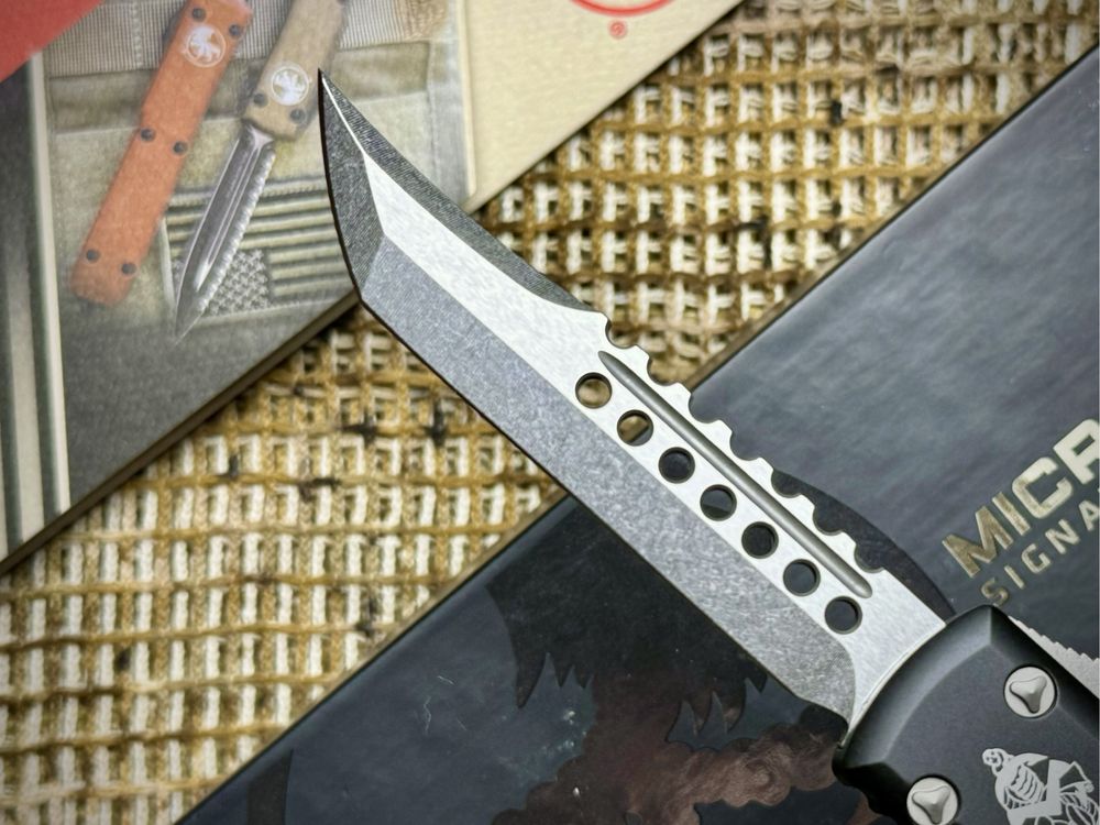Нож Microtech Ultratech Hellhound Stonewash Signature Series