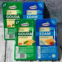 Сир порізаний Mlekpol Gouda Edam (більше у описі)