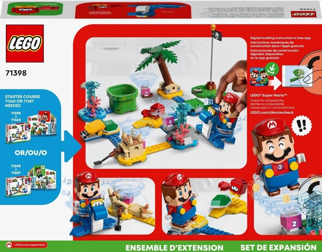 LEGO Super Mario 71398 Zestaw  Nabrzeże Dorrie NOWE