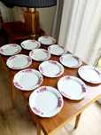 12 sztuk porcelanowych talerzy do ciasta