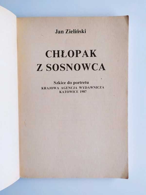 Chłopak z Sosnowca, Jan Zieliński