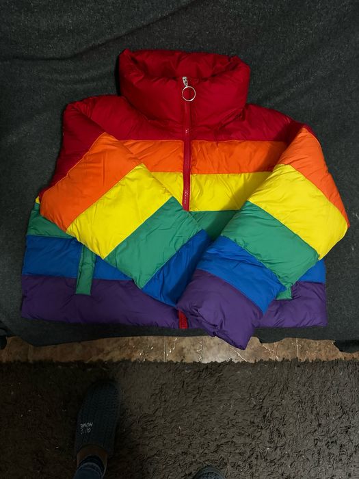 Blusão Rainbow curto sem capuz