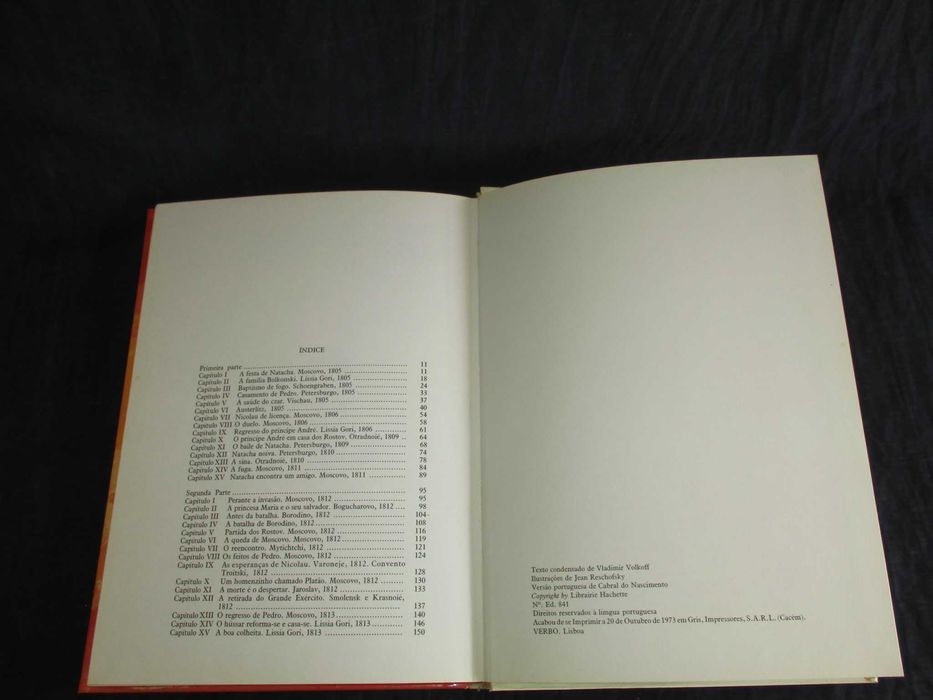 Livro Guerra e Paz Tolstoi Verbo juvenil 1973