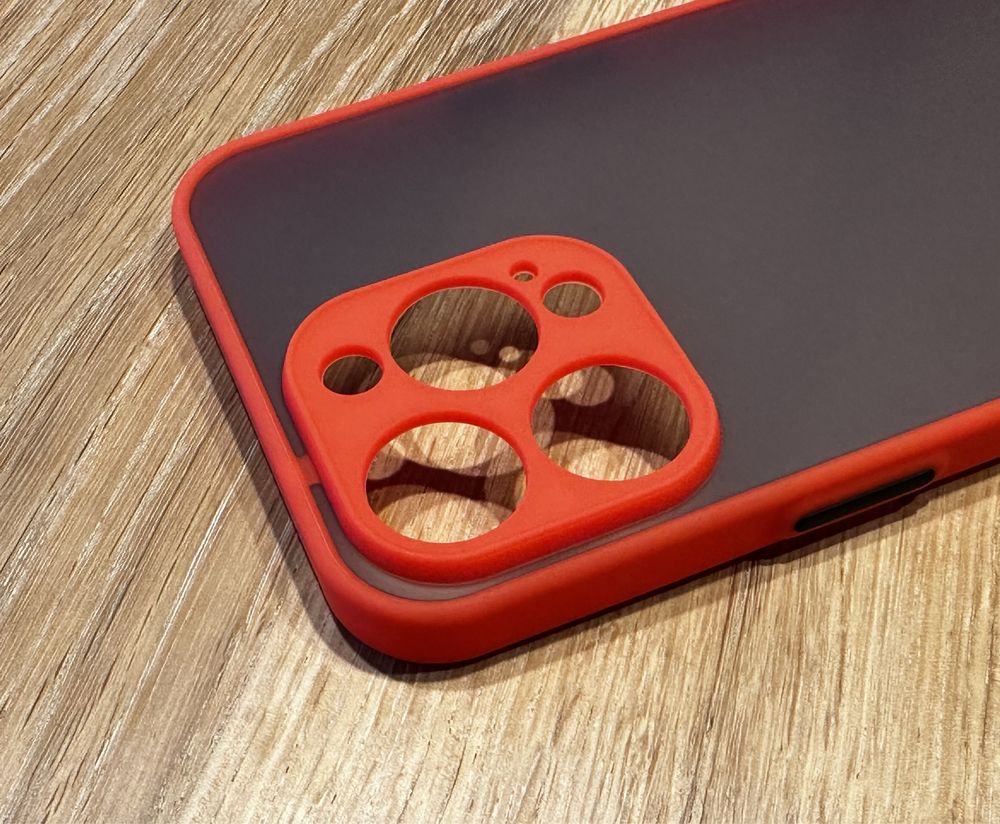 Etui matowe silikonowe iPhone 15 PRO MAX czerwone