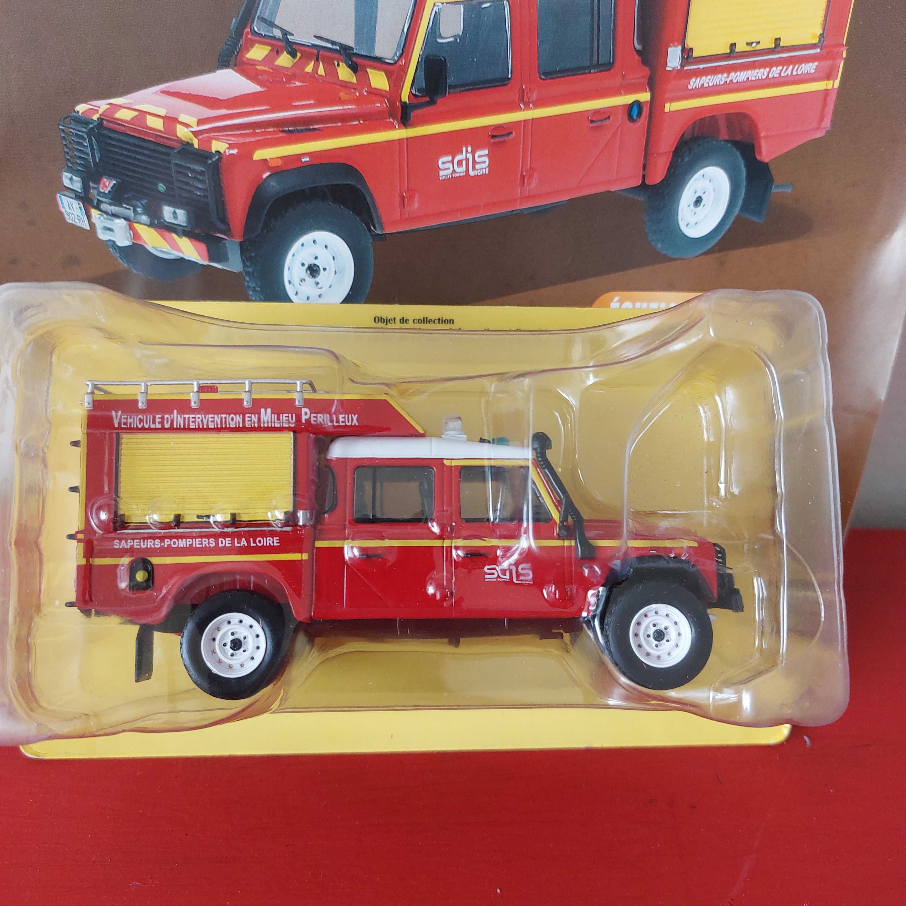 Miniaturas Land Rover e Bombeiros 1/43