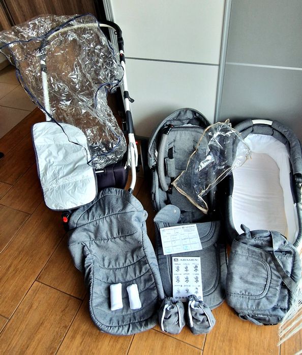 Wózek dziecięcy Adamex Pajero, 9 elementów