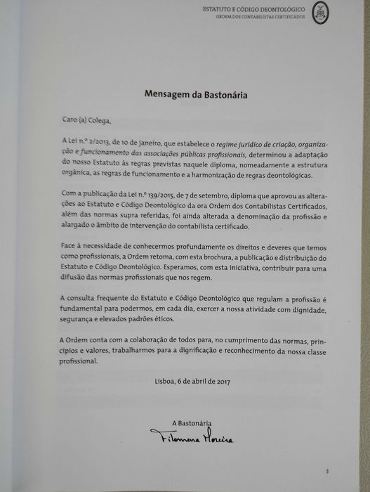 Câmara Técnicos Oficiais Contas / Ordem Contabilistas Certificados