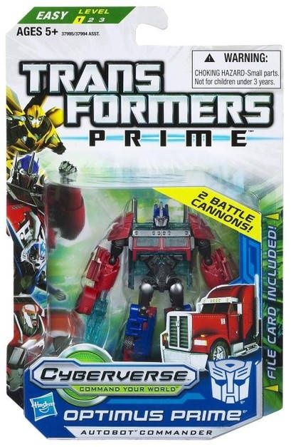 Трансформер HASBRO Оптимус Прайм 10 см командувач Кіберсвіт Transform