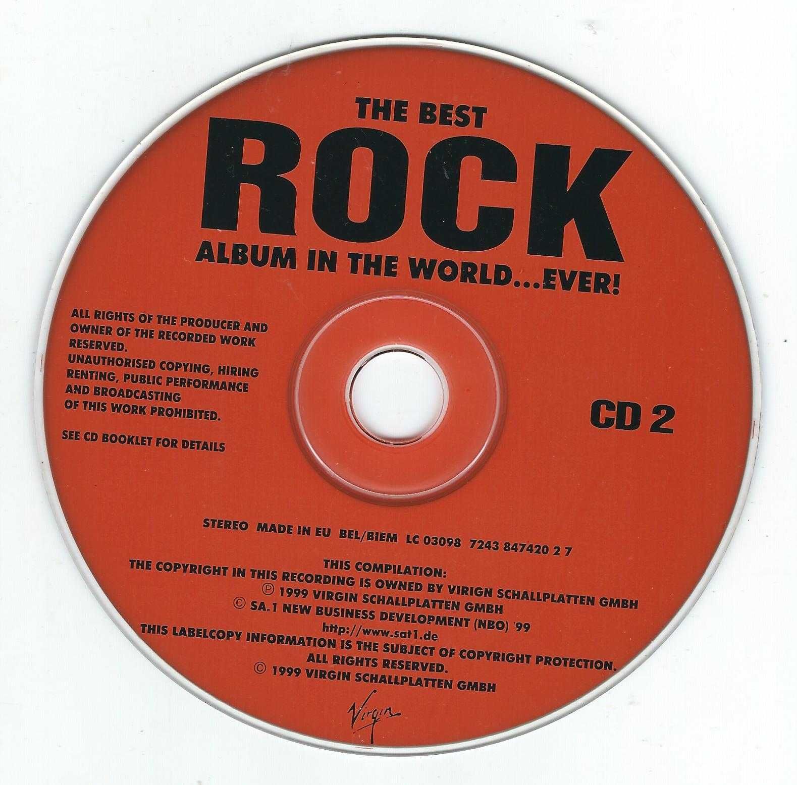 2 CD The Best Rock Album In The World...Ever! (1999) (Virgin)