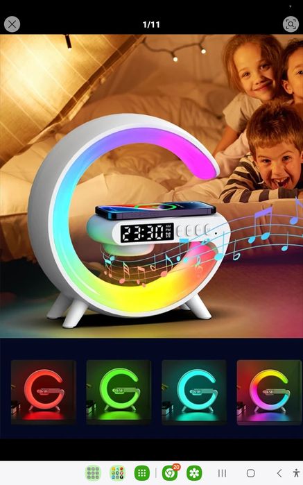 Lampka LED blutu ,budzik