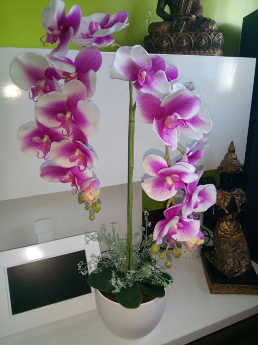 orquídeas artificiais  (ler descr
