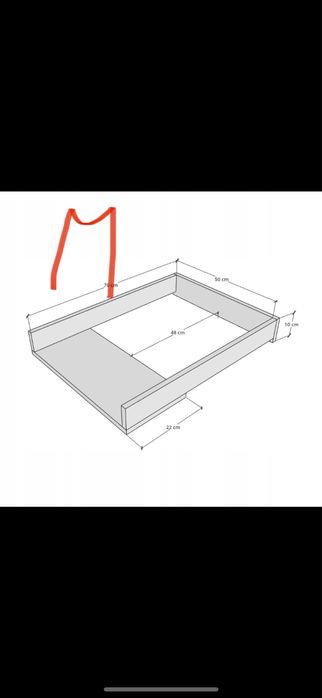 Przewijak-nakładka na komode ikea Malm