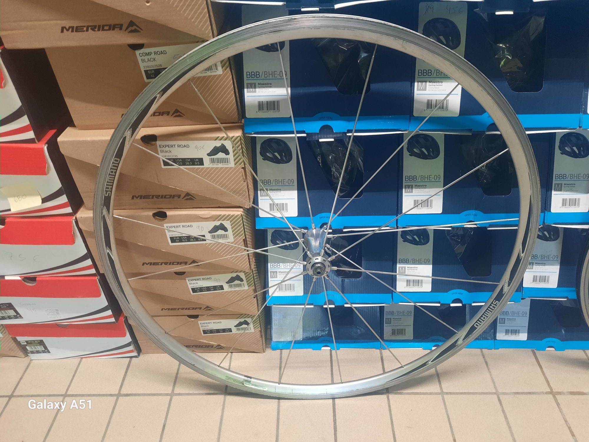 Roda de estrada frente shimano