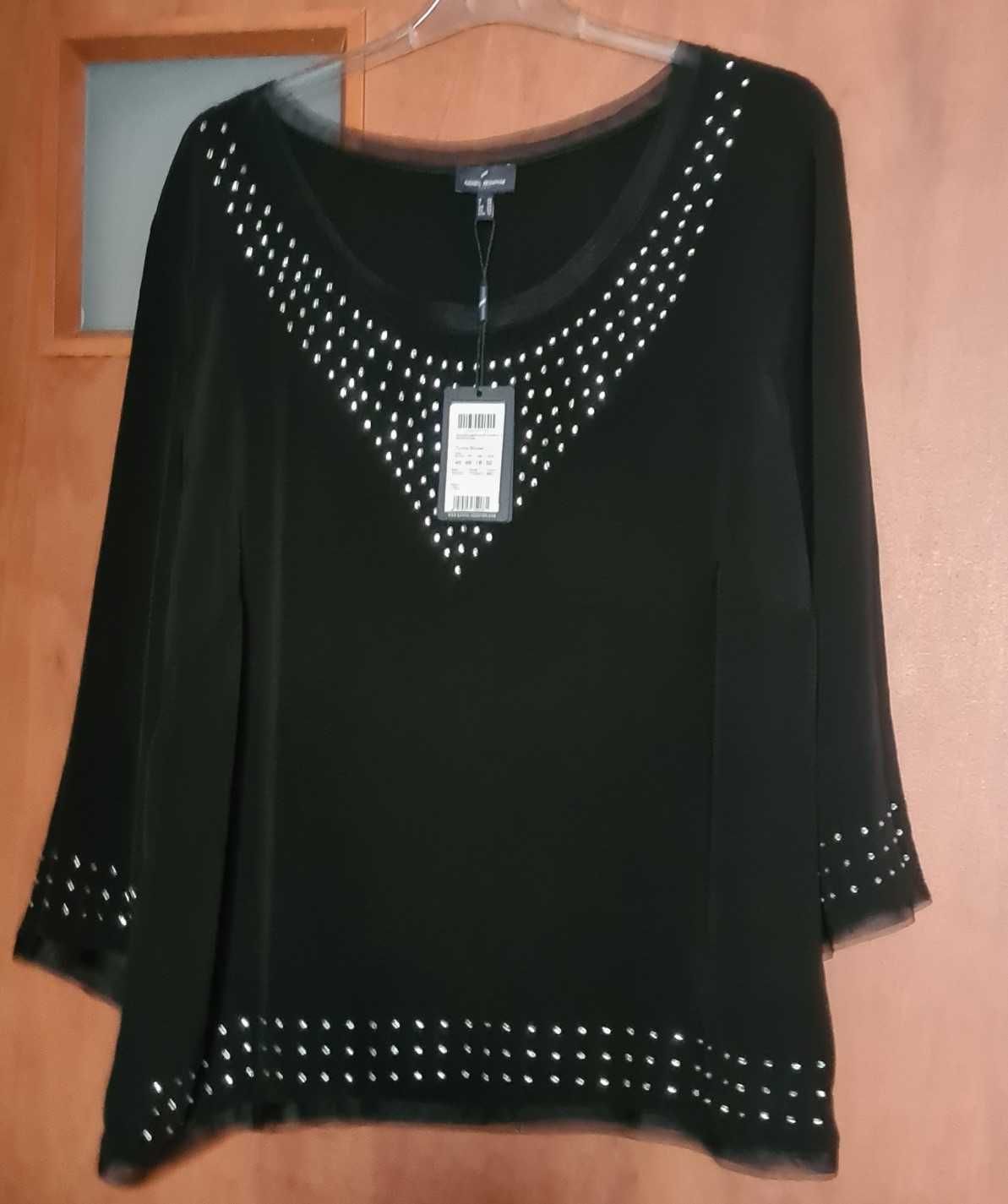 Daniel Hechter czarna elegancka bluzka roz 46