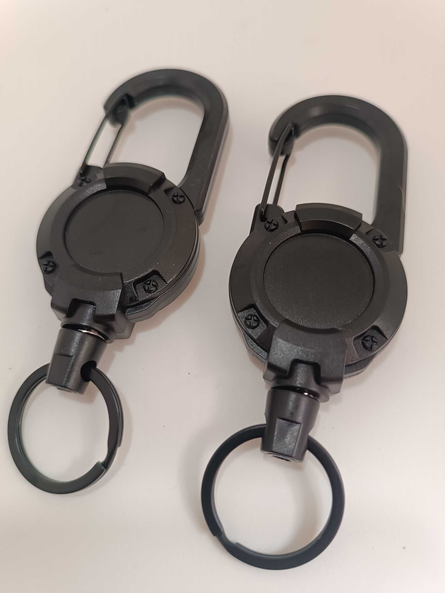Zestaw 2x Brelok z karabińczykiem Anti-Lost – stalowa linka 60 cm