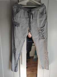Spodnie szare damskie XL
