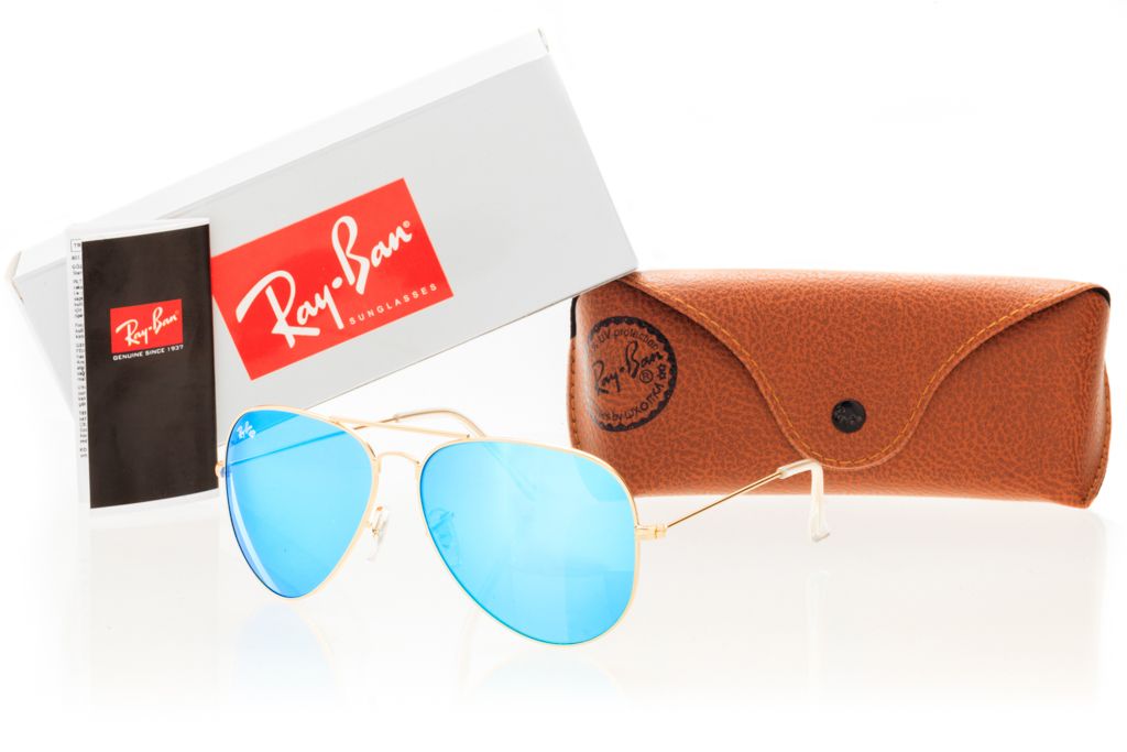 Солнцезащитные очки Ray Ban 3026D-seabreezc-g 100% защита + чехол