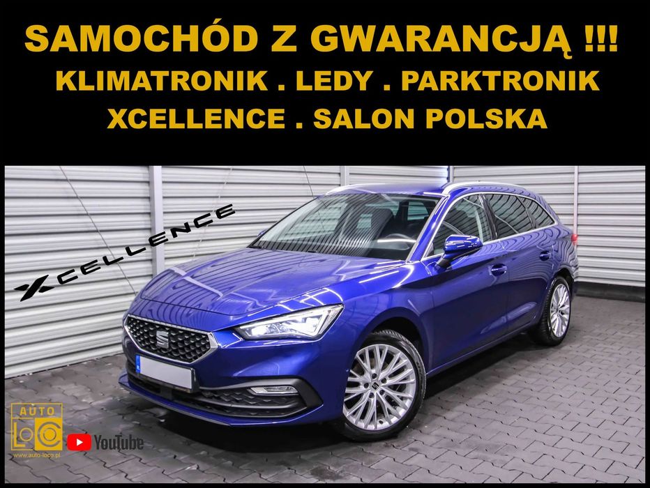 Seat Leon Salon POLSKA + 100% Serwis SEAT + Virtual Cockpit + GWARANCJA =BRUTTO