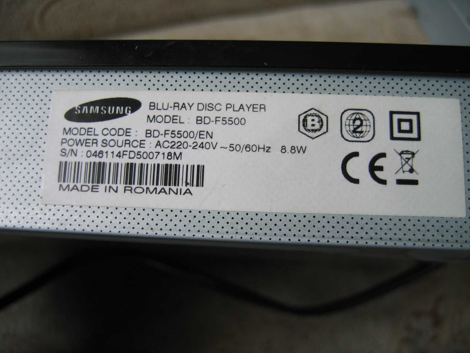 Odtwarzacz Samsung Blu-ray 3D BD-F5500