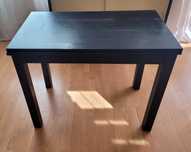 Stół Ikea Bjursta rozkładany wenge czarny drewno drewniany