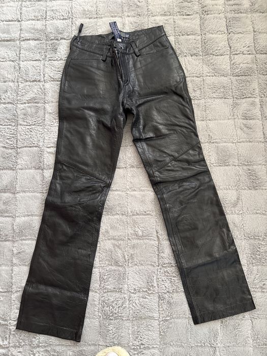 Spodnie damskie skórzane M
