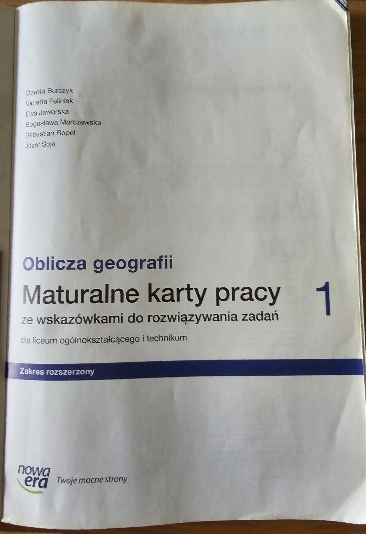 Sprzedam Maturalne karty pracy 1 Oblicza geografii dla liceum i techni