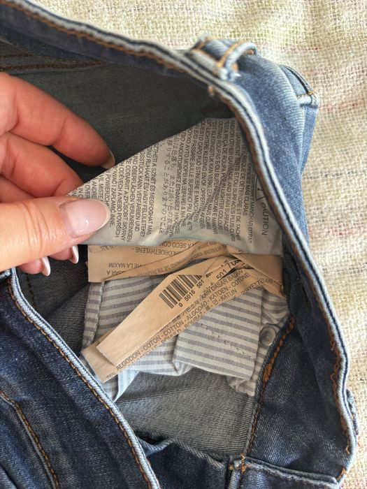 Jeansowe spodnie rurki massimo dutti uniwersalne