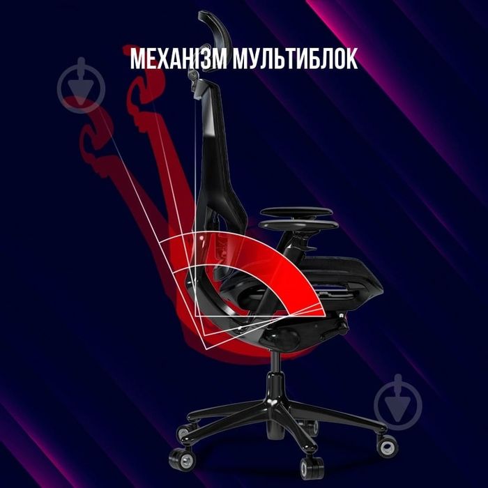 Крісло ігрове LORGAR Grace 855 (LRG-CHR855RB) червоно-чорний