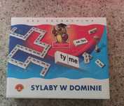Sylaby w dominie, gra, domino, nauka