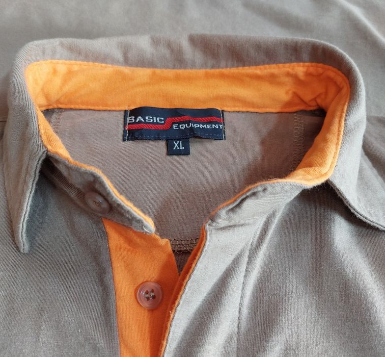 Koszulka polo z grubej bawełny